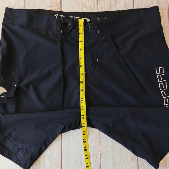 Maui Rippers Core 4-Way Stretch Black Boardshorts sz 36 - Picture 12 of 16